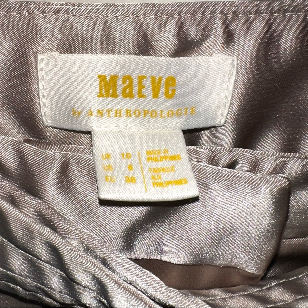 Maeve Satin Jogger Pants in Cream - Picture 5 of 7